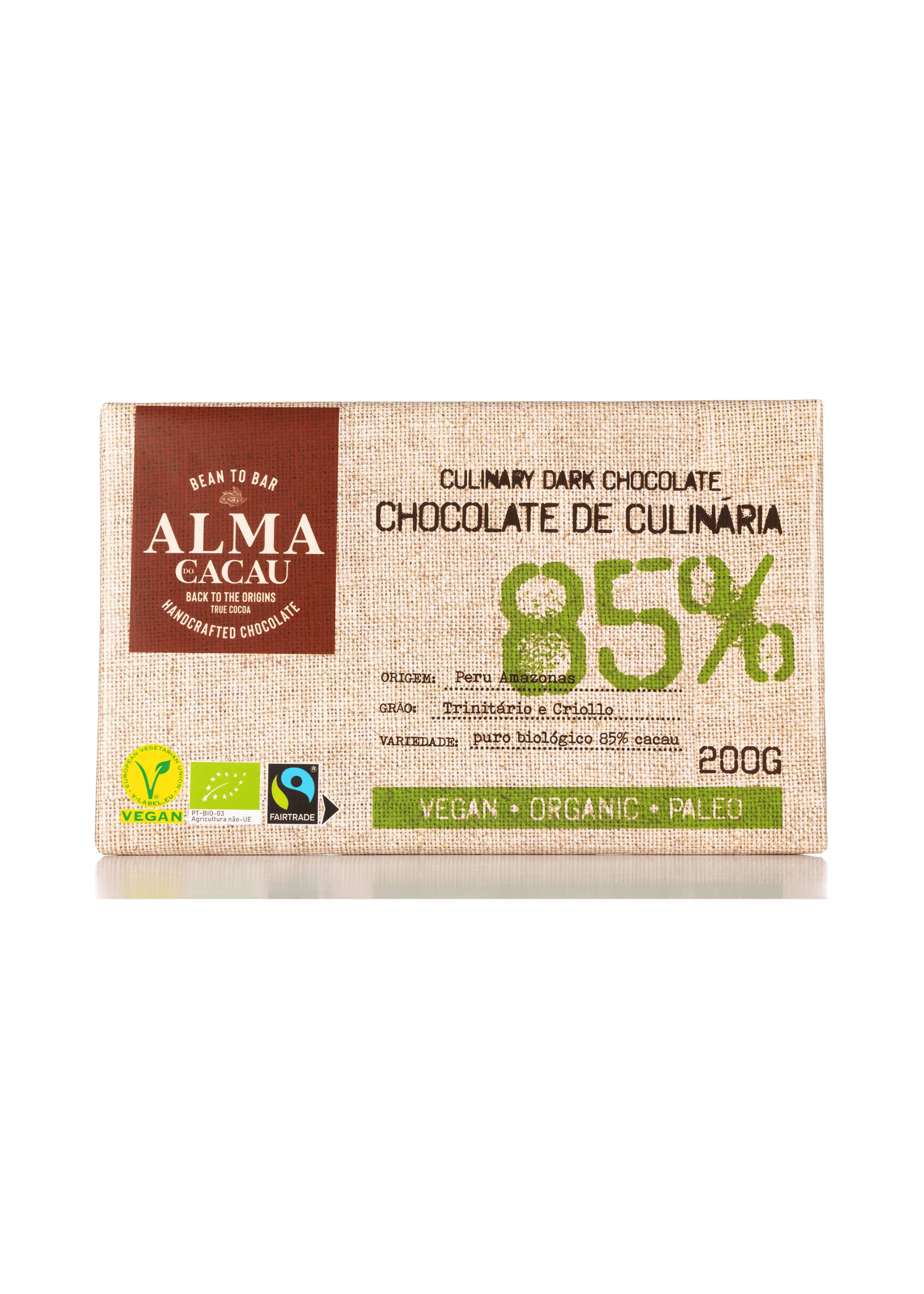 Chocolate de Culinária 85% Alma do Cacau 200g