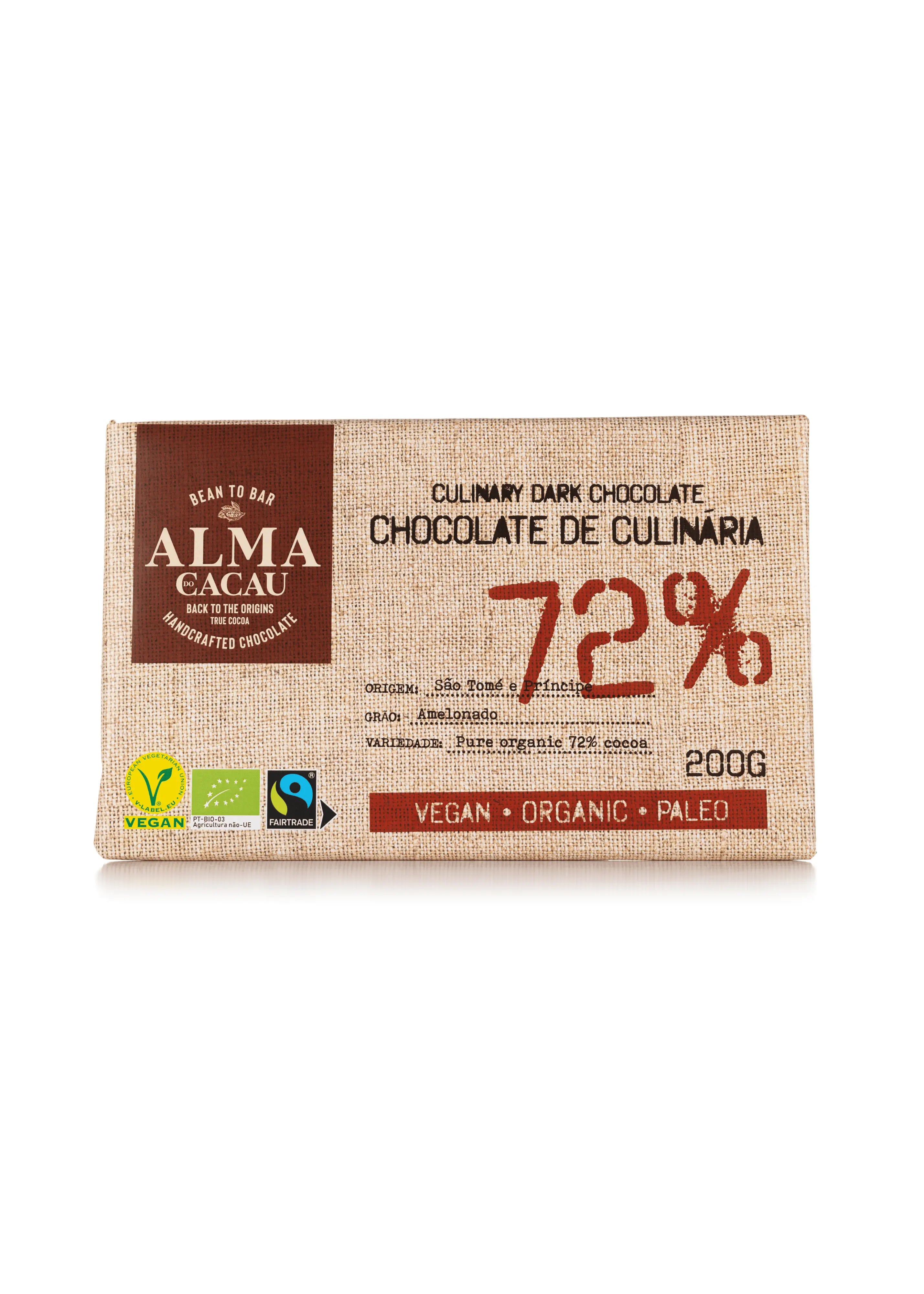 Chocolate de Culinária 72% Alma do Cacau 200g
