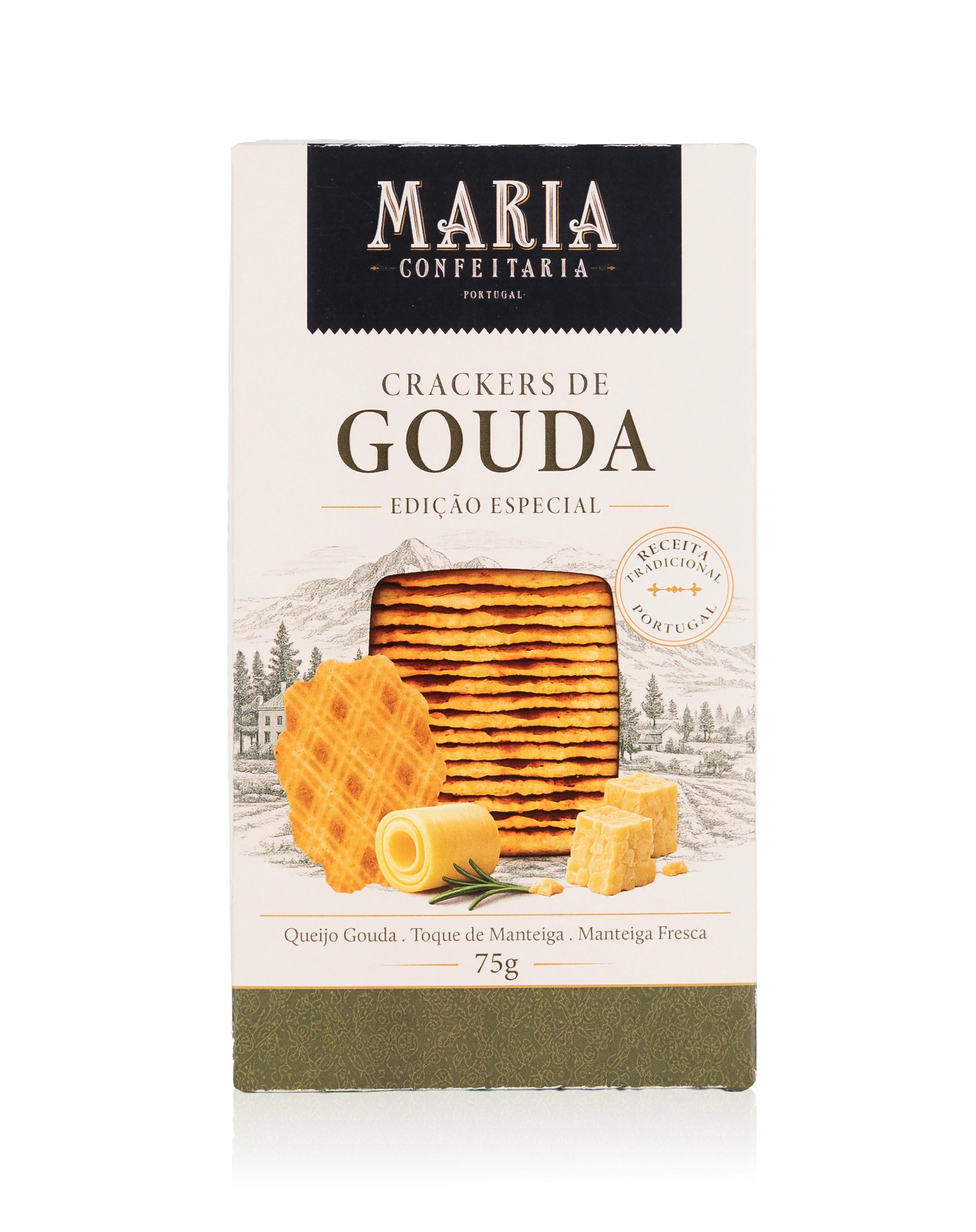 Crackers de Queijo Gouda Maria Confeitaria 75g