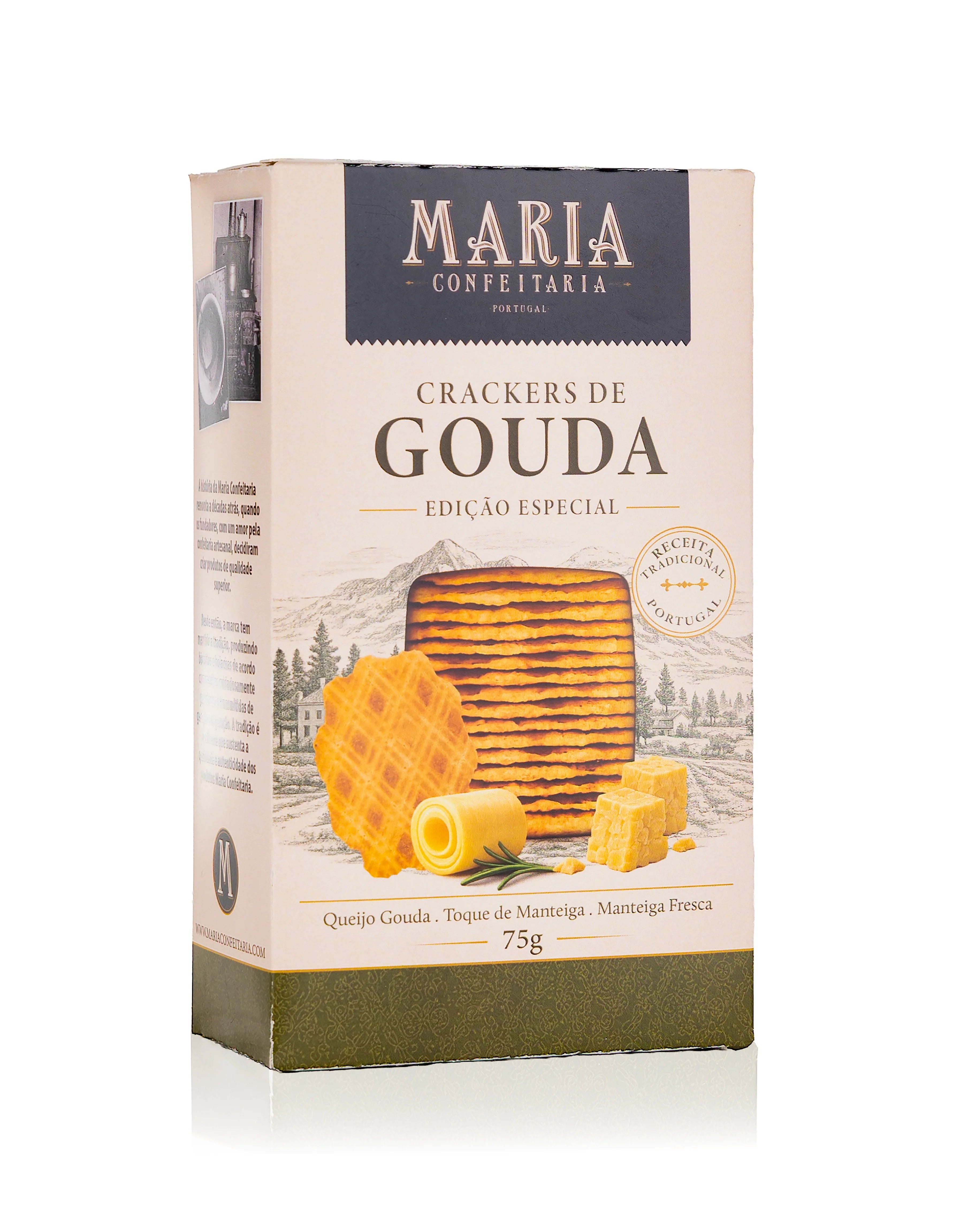 Crackers de Queijo Gouda Maria Confeitaria 75g