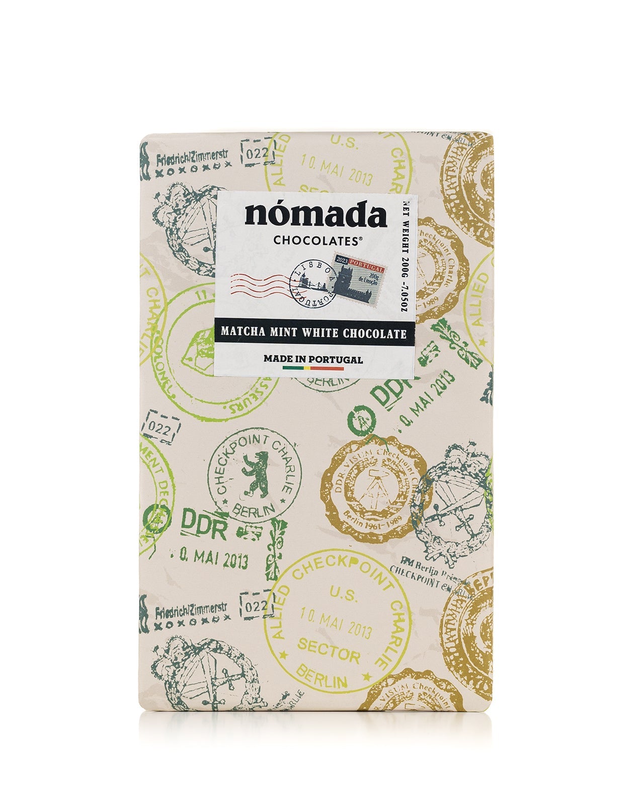 Chocolate Branco com Matcha e Hortelã 200g