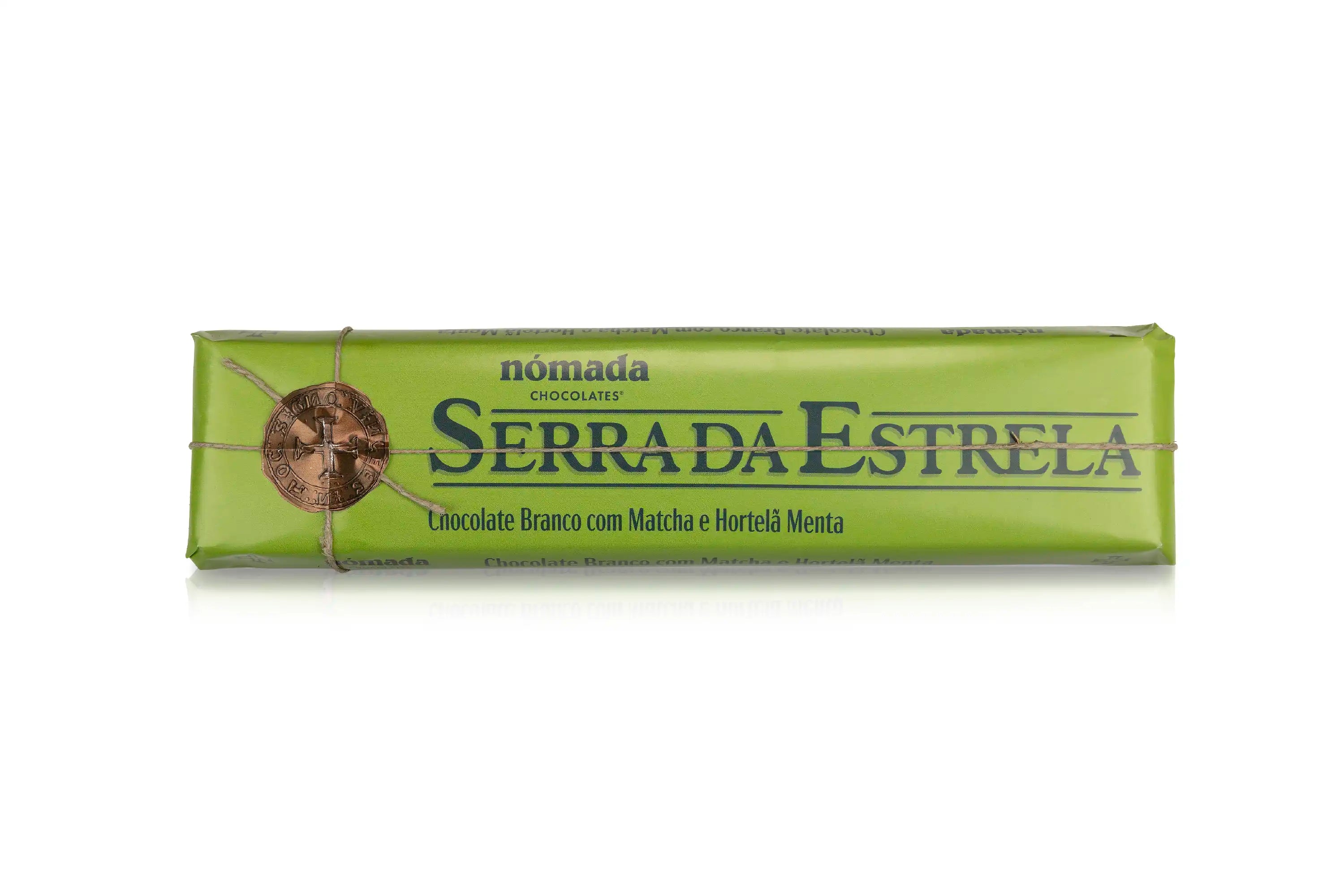 Tablete de Chocolate Branco com Matcha e Hortelã Nómada 300g