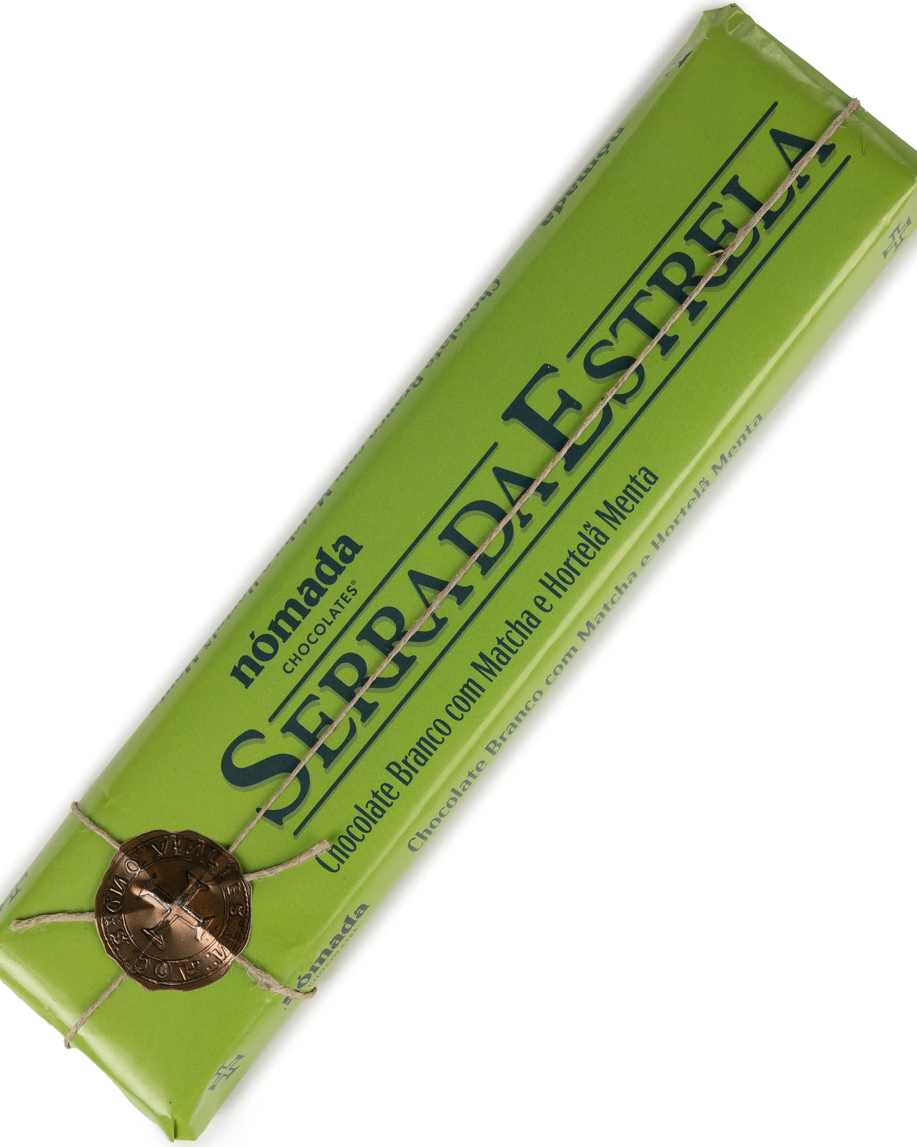 White Chocolate Tablet with Matcha and Nómada Mint 300g