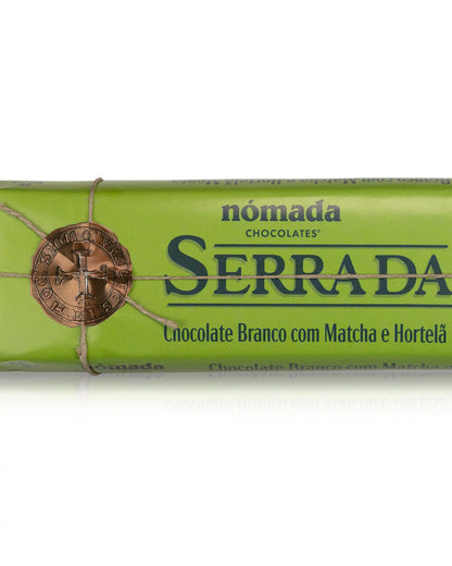 Tablete de Chocolate Branco com Matcha e Hortelã Nómada 300g