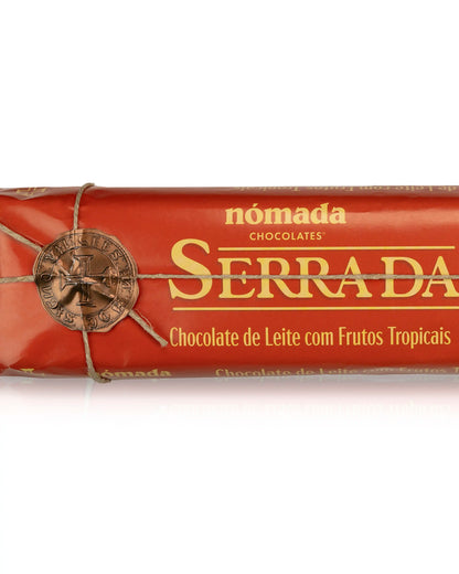 Tablete de Chocolate de Leite com Frutos Tropicais 300g Nómada