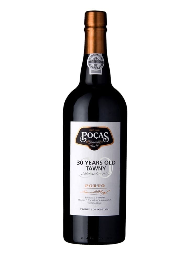 A Bottle of Poças 30 Years Tawny Port Wine