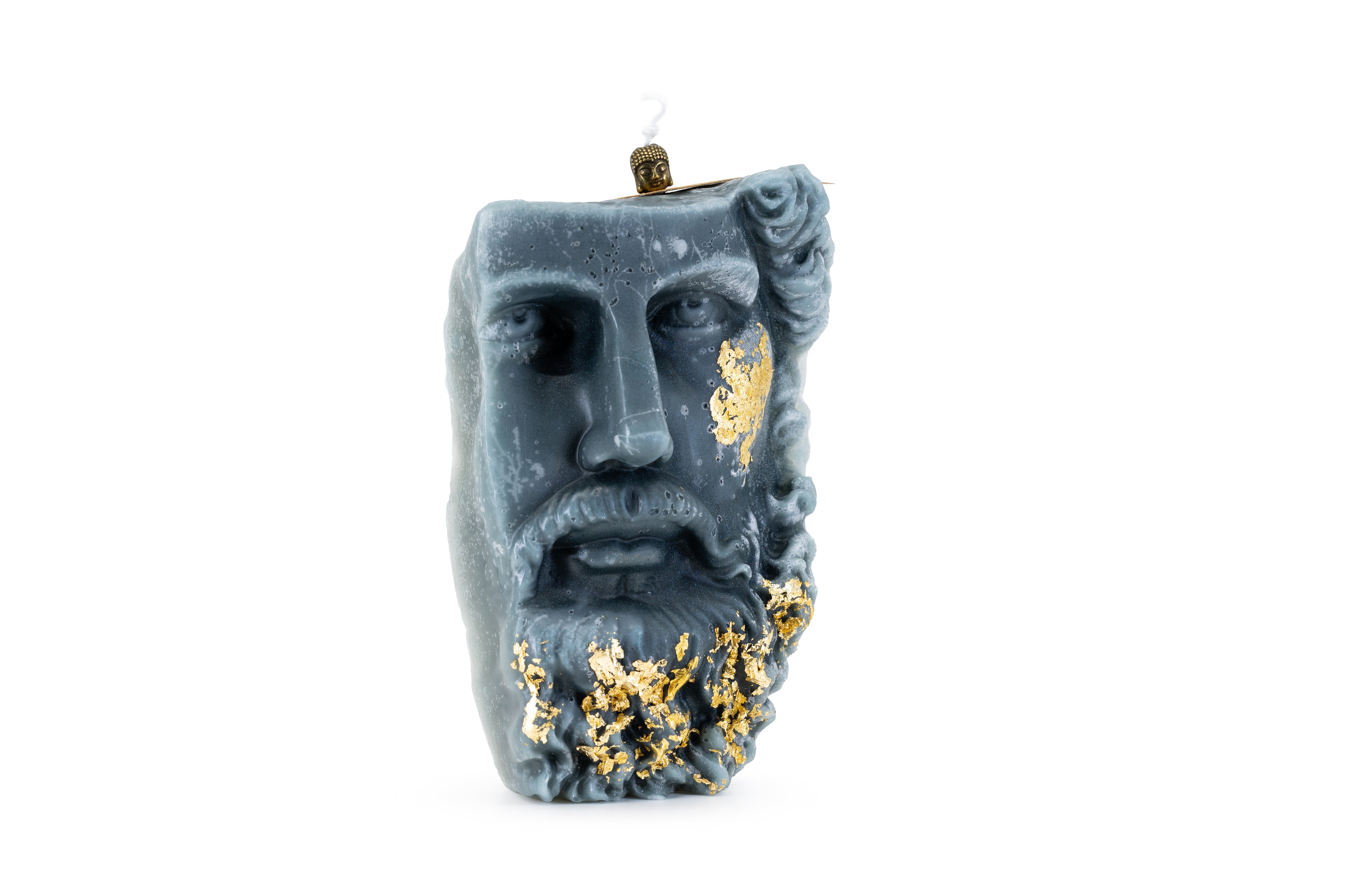 ⁠Vela Aromática Zeus c/ Folha de Ouro