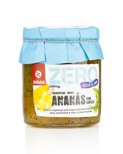 Doce Zero Ananás e Hortelã Quinta de Jugais 280g (imagem apenas demonstrativa)