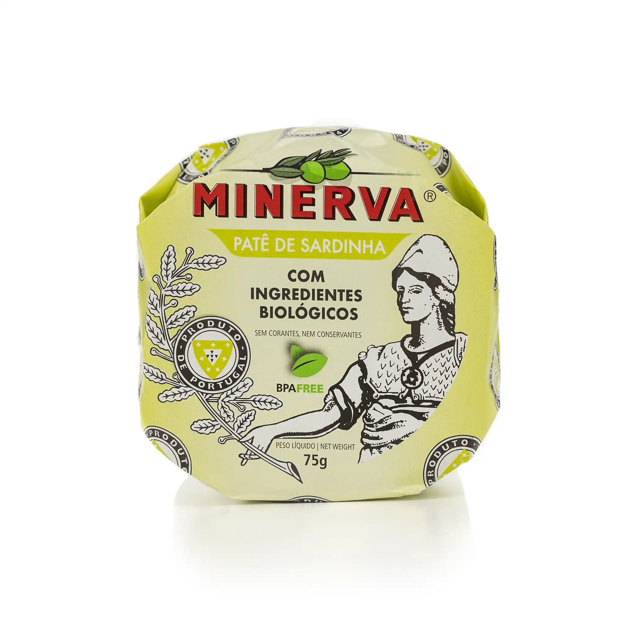 Patê de Sardinha com Ingredientes Biológicos Minerva 75g