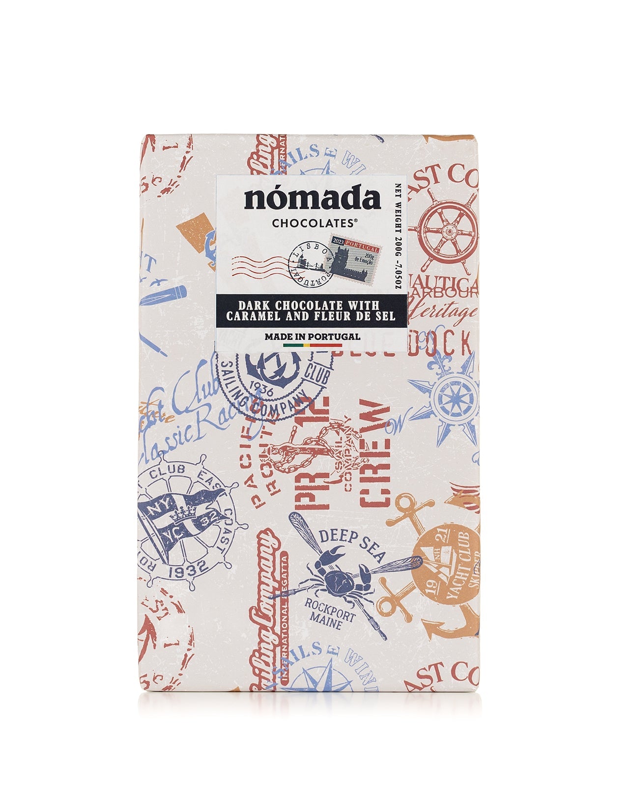 Chocolate Negro 50% com Caramelo Salgado e Flor de Sal Nómada 200g