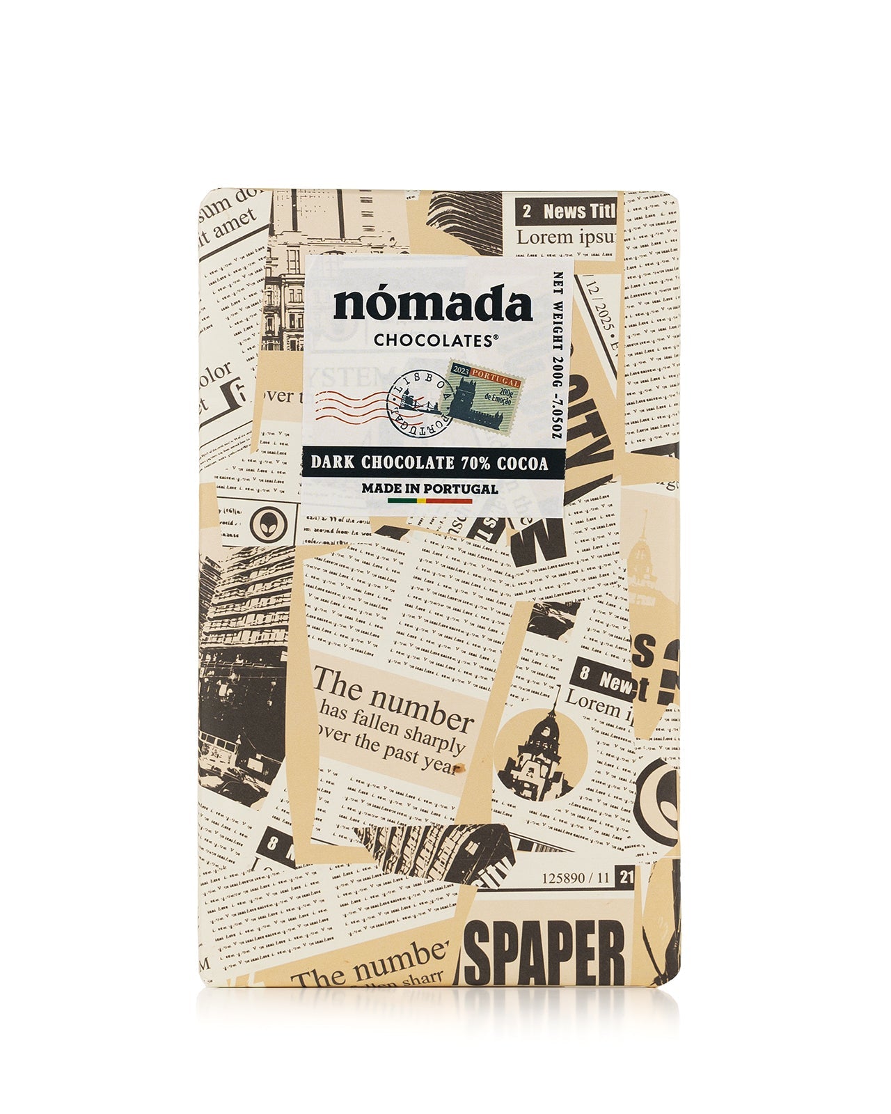 Dark Chocolate 70% Cocoa Nómada 200g